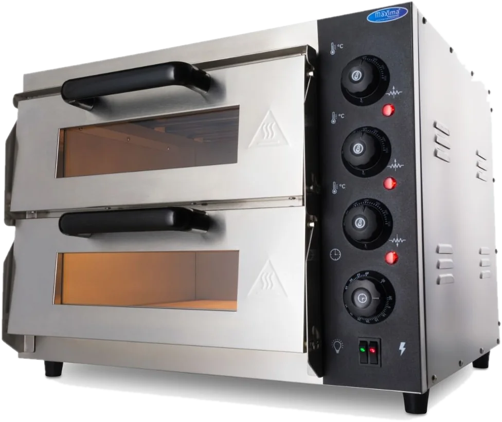 Pizzaofen Compact Doppeldeck 2 × Ø 40 cm, 230 V
