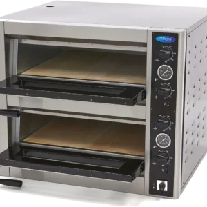 Pizzaofen Deluxe Doppeldeck 2 × 4 × Ø 30 cm, 400 V